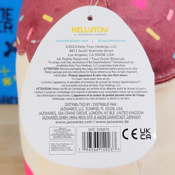 Squishmallow Elpha the Cupcake 8" UltraSoft Valentine's Day Toy Plush NWT - Picture 6 of 6